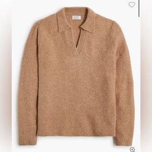 J. Crew V Neck Collared Super Soft Sweater size XL